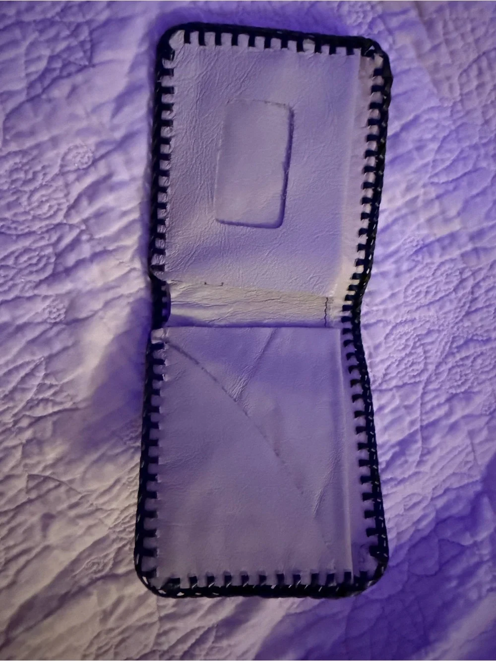 Handcrafted Brown Leather Bifold Wallet with Embossed Masonic Design
